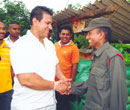 Mr.Duminda Silva celebrated the historic victory