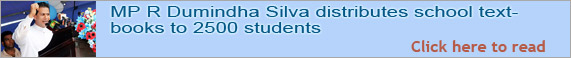 MP R Dumindha Silva distributes school textbooks to 2500 students